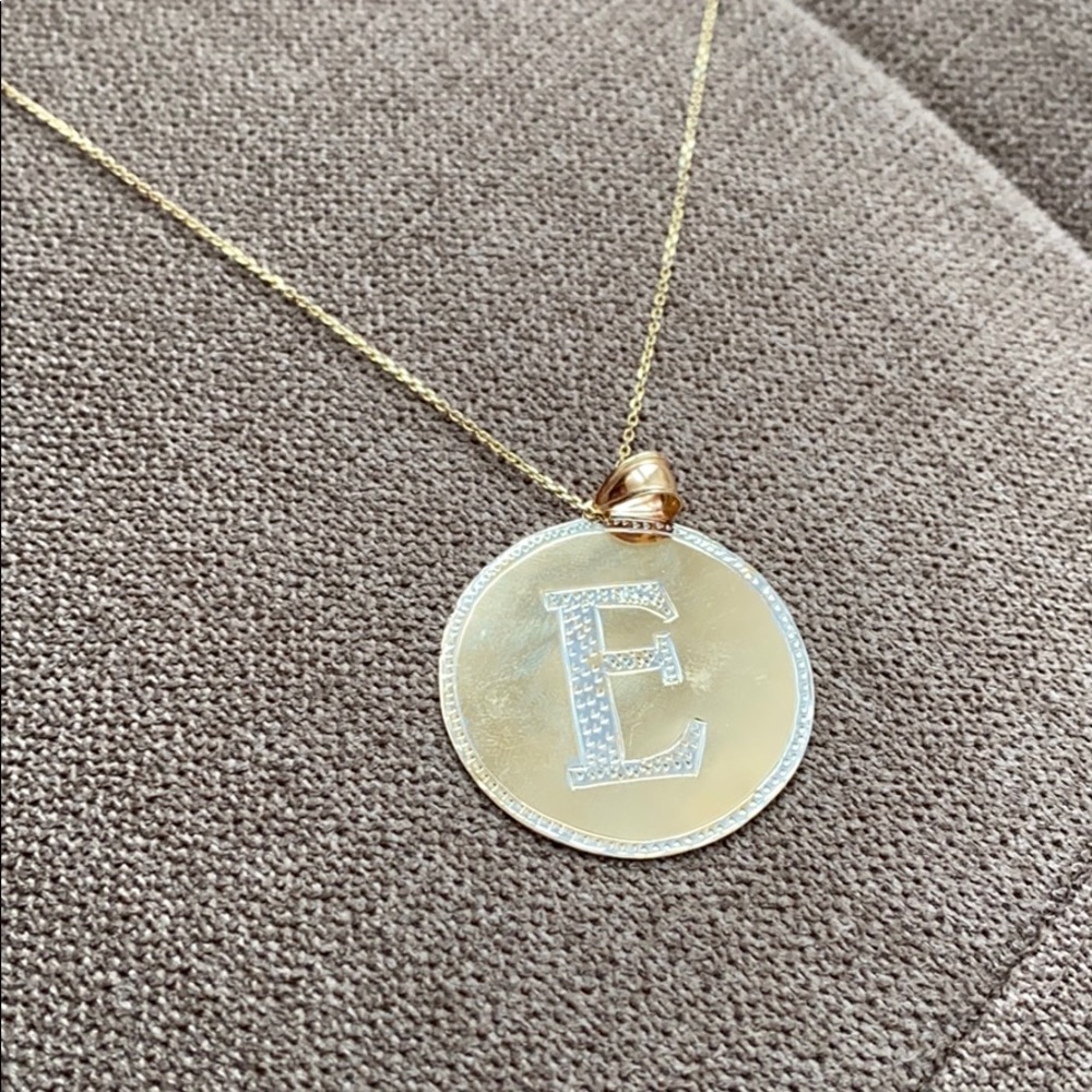 14kt coin pendant with chain 16” real gold chain